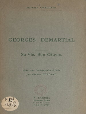 cover image of Georges Demartial